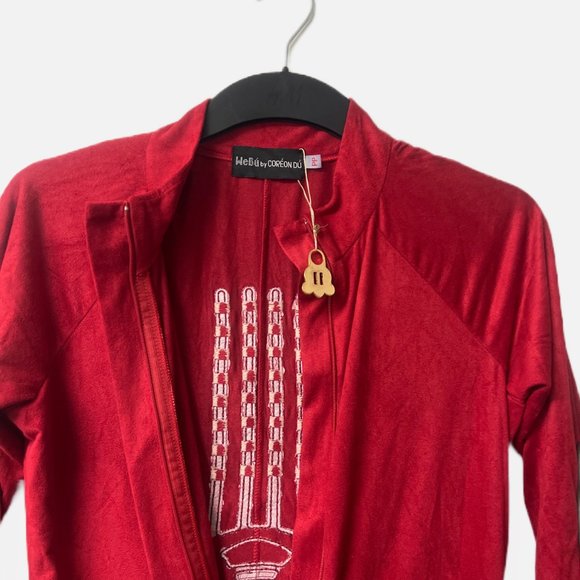 NEW! Wedu By Coreon Du Unisex Signature Red Jumpsuit Size-6-8(Medium) - Picture 4 of 11